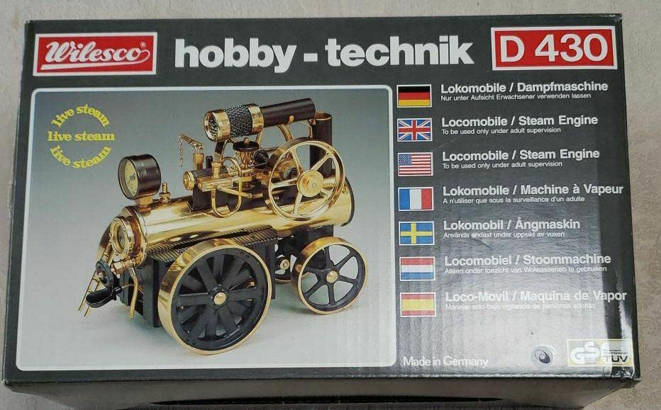 ブラックシープWilesco 蒸気エンジン  Model D430 Wilesco ヴィレスコ 蒸気エンジン付きトラクター D430 アルミ